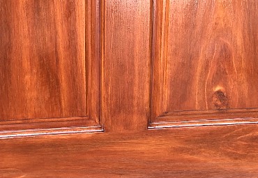 Wood grain on pvc door